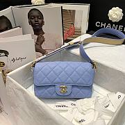 Kitlife Chanel Flap Bag Caviar Gold Hardware Blue – AS2273 – 20x6 x12cm - 1