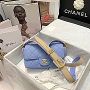 Kitlife Chanel Flap Bag Caviar Gold Hardware Blue – AS2273 – 20x6 x12cm - 3