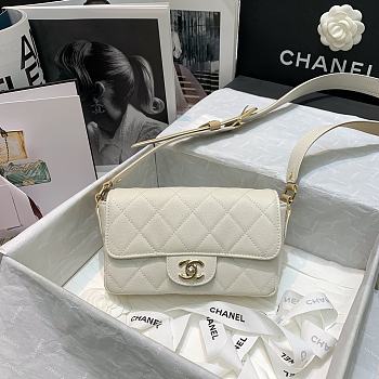 Kitlife Chanel Flap Bag Caviar Gold Hardware White – AS2273 – 20x6 x12cm