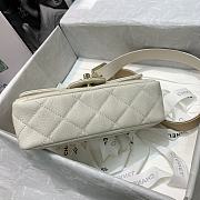 Kitlife Chanel Flap Bag Caviar Gold Hardware White – AS2273 – 20x6 x12cm - 6