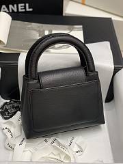 Kitlife Chanel Handle Bag Black – 22x16x7 cm - 6