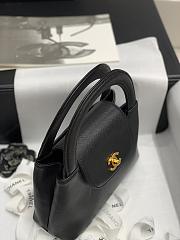 Kitlife Chanel Handle Bag Black – 22x16x7 cm - 4