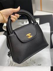 Kitlife Chanel Handle Bag Black – 22x16x7 cm - 3