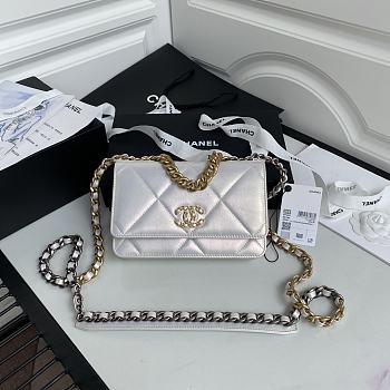 Kitlife Chanel WOC Imported Calf Leather White – AP0957 - 19 cm