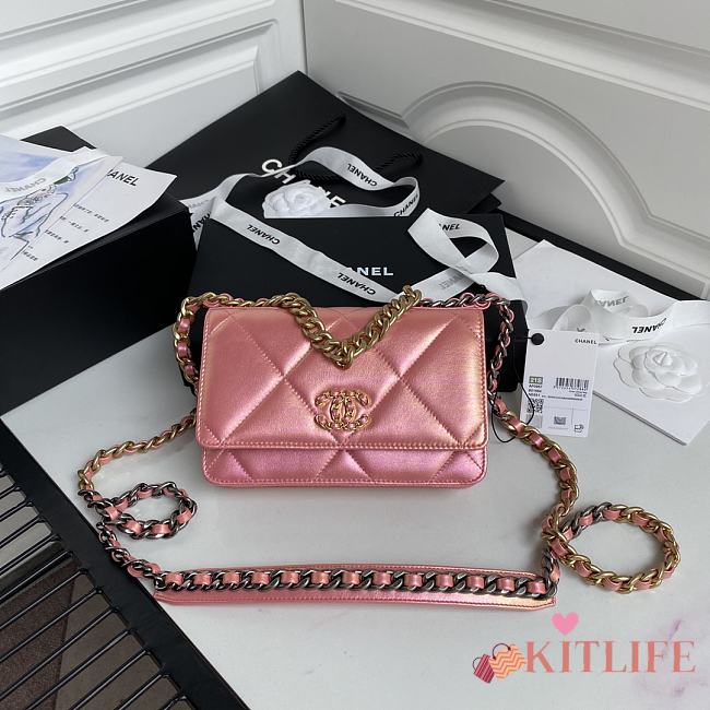 Kitlife Chanel WOC Imported Calf Leather Pink – AP0957 - 19 cm - 1