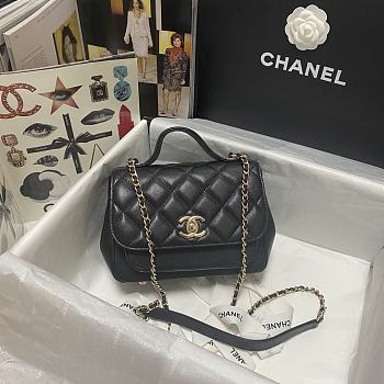 Kitlife Chanel Retro Messenger Black Bag – 93749 - 19x7x14cm