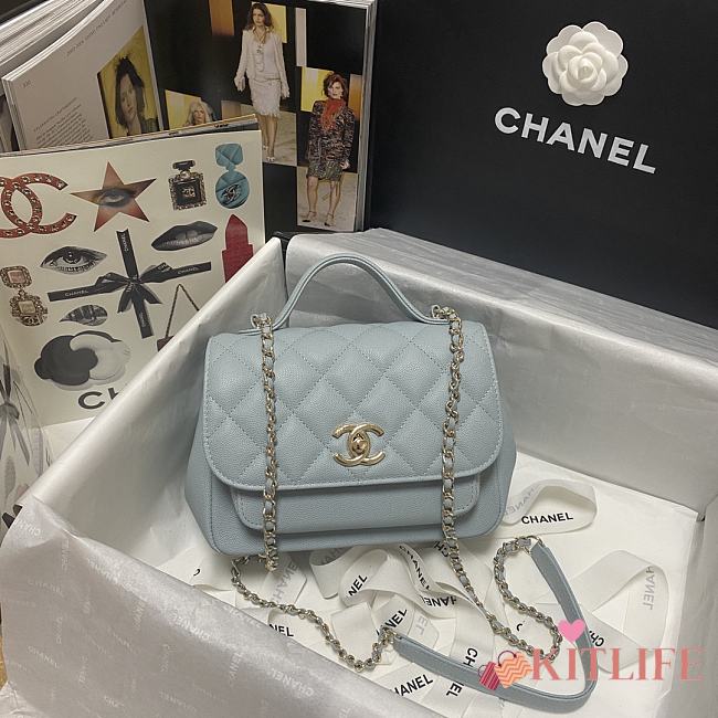 Kitlife Chanel Retro Messenger Blue Bag – 93749 - 19x7x14cm - 1