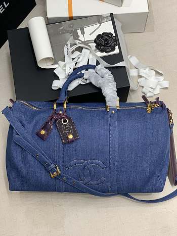 Kitlife Chanel Travel Bag Denim Canvas – 47x32x20 cm