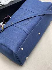 Kitlife Chanel Travel Bag Denim Canvas – 47x32x20 cm - 6