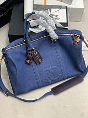 Kitlife Chanel Travel Bag Denim Canvas – 47x32x20 cm - 5