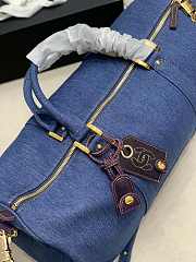 Kitlife Chanel Travel Bag Denim Canvas – 47x32x20 cm - 2