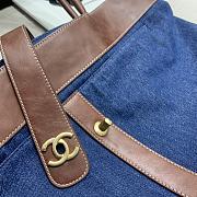Kitlife Chanel Portable Tote Denim Canvas Double C Buckle – 44x37x12 cm - 6