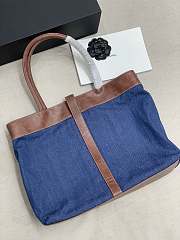 Kitlife Chanel Portable Tote Denim Canvas Double C Buckle – 44x37x12 cm - 3