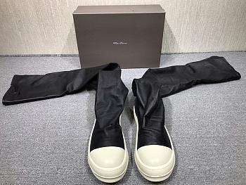 Kitlife Rick Owens Over The Knee Boots Sheepskin Elastic