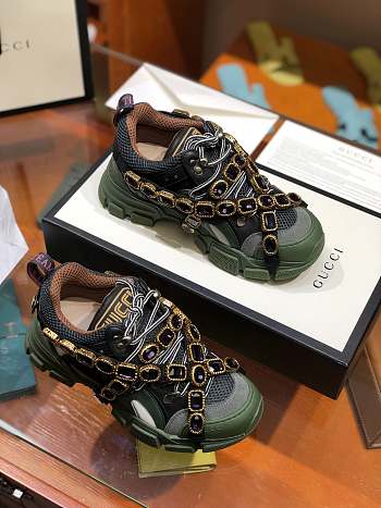 Kitlife Gucci Hiking Shoes High-Top Sneakers Green