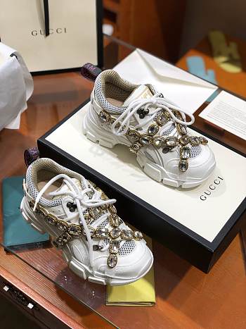 Kitlife Gucci Hiking Shoes High-Top Sneakers White