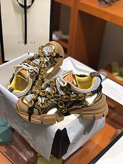 Kitlife Gucci Hiking Shoes High-Top Sneakers Gold - 5