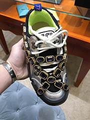 Kitlife Gucci Hiking Shoes High-Top Sneakers Silver - 4