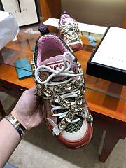 Kitlife Gucci Hiking Shoes High-Top Sneakers Pink - 3