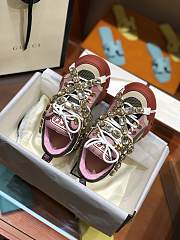 Kitlife Gucci Hiking Shoes High-Top Sneakers Pink - 2
