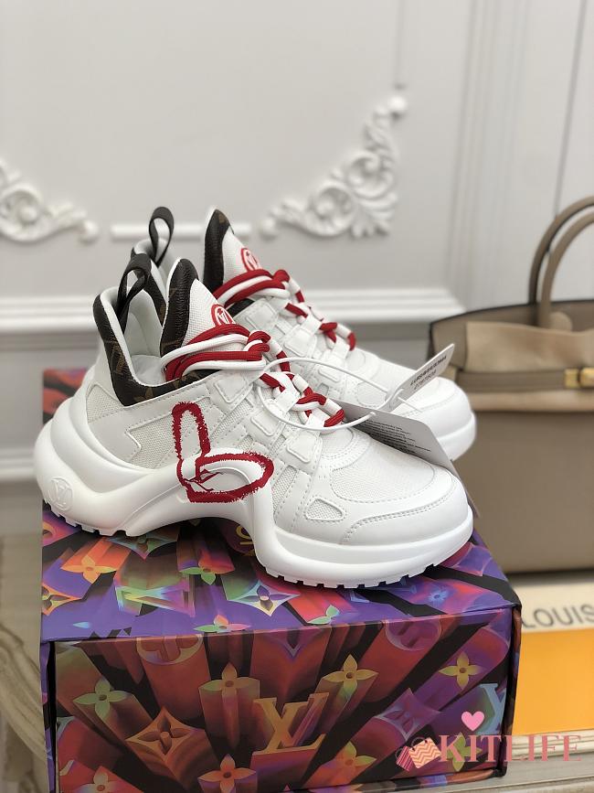 Kitlife Louis Vuitton Archlight Sneaker White Monogram Heart - 1