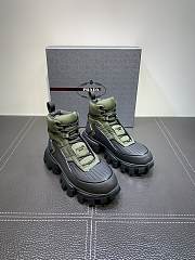 Prada Cloudbust Thunder High Top Sneaker Green - 1