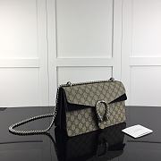 Kitlife Gucci Dionysus Small GG Shoulder Black and Bag Beige/ebony GG Supreme canvas – 28x18x9cm - 4