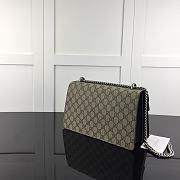 Kitlife Gucci Dionysus Small GG Shoulder Black and Bag Beige/ebony GG Supreme canvas – 28x18x9cm - 3