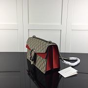 Kitlife Gucci Dionysus Small GG Shoulder Red and Bag Beige/ebony GG Supreme canvas – 28x18x9cm - 4