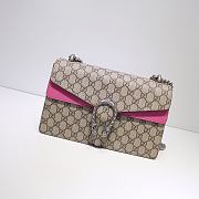 Kitlife Gucci Dionysus Small GG Shoulder Pink and Bag Beige/ebony GG Supreme canvas – 28x18x9cm - 1