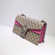 Kitlife Gucci Dionysus Small GG Shoulder Pink and Bag Beige/ebony GG Supreme canvas – 28x18x9cm - 6