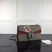 Kitlife Gucci Re-edition Dionysus Small GG Bloom Shoulder Bag Red and Beige/ebony GG Supreme canvas – 28x18x9cm - 3