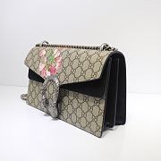 Kitlife Gucci Re-edition Dionysus Small GG Bloom Shoulder Bag Black Beige/ebony GG Supreme canvas – 28x18x9cm - 6