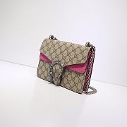 Kitlife Gucci Dionysus Small GG Shoulder Bag Pink and Beige/ebony GG Supreme canvas –20x15x5cm - 3