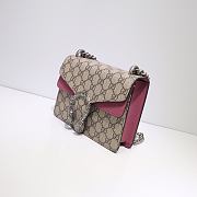 Kitlife Gucci Dionysus Small GG Shoulder Bag Rose Pink Beige/ebony GG Supreme canvas –20x15x5cm - 3