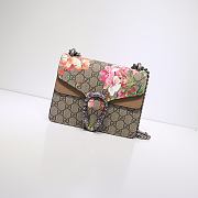 Kitlife Gucci Re-edition Dionysus Small GG Bloom Shoulder Bag Beige/ebony GG Supreme canvas –20x15x5cm - 1