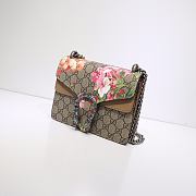 Kitlife Gucci Re-edition Dionysus Small GG Bloom Shoulder Bag Beige/ebony GG Supreme canvas –20x15x5cm - 3