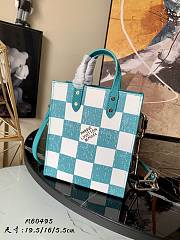 Kitlife Louis Vuitton Sac Plat handbag Blue - N60497 - 16 x 19.5 x 5.5 cm - 1