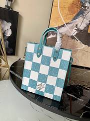 Kitlife Louis Vuitton Sac Plat handbag Blue - N60497 - 16 x 19.5 x 5.5 cm - 2