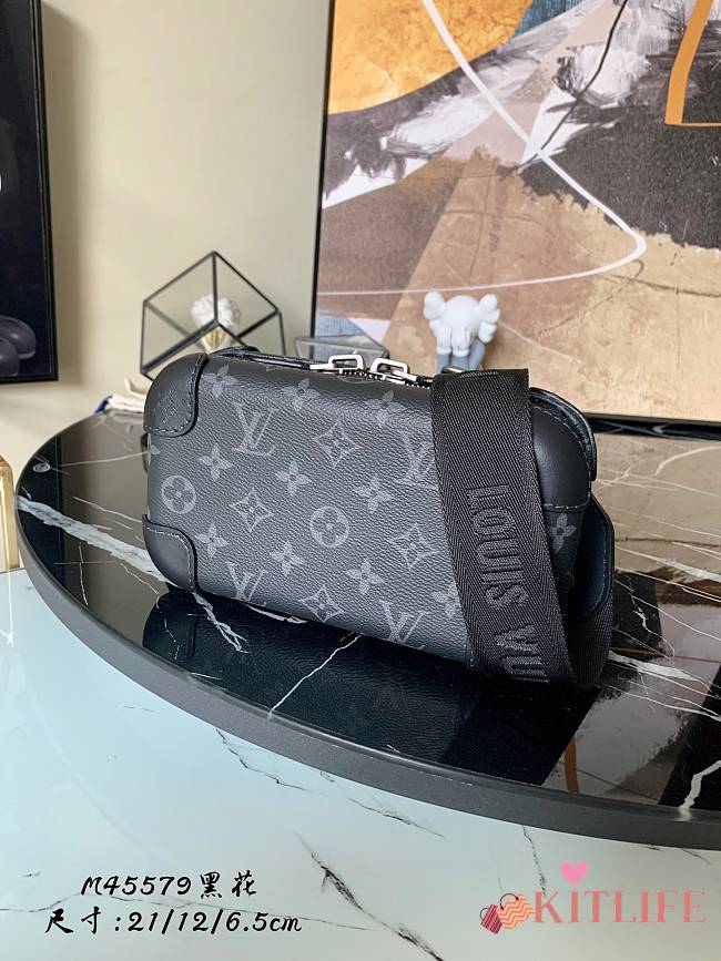 Kitlife Louis Vuitton HORIZON CLUTCH handbags Monogram Eclipse canvas -  M45579 - 21 x 12 x 6.5 cm - 1