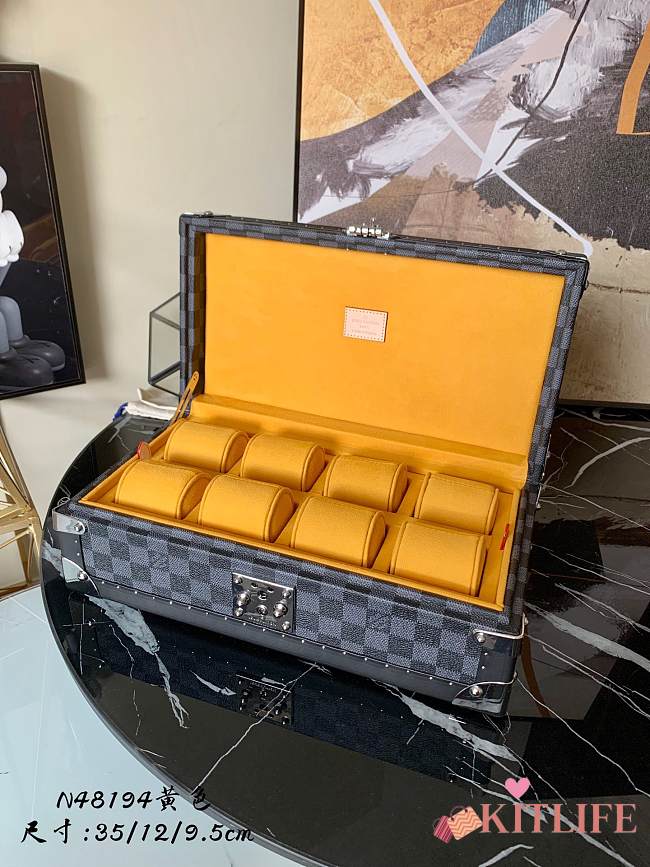 Kitlife Louis Vuitton COTTEVILLE Yellow Watch Case Presbyopia - M47641 - 35.0x 9.0x 12.0 cm - 1