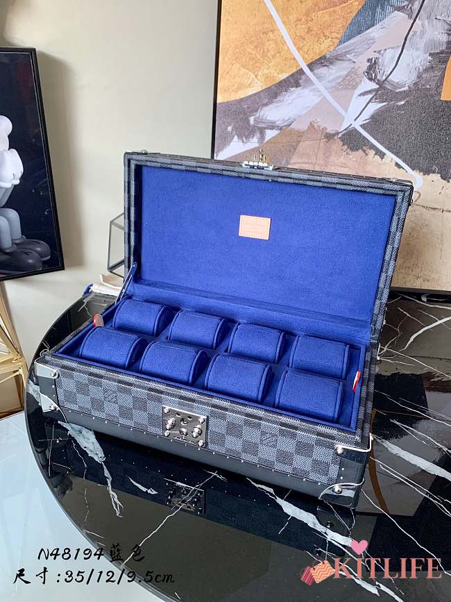 Kitlife Louis Vuitton COTTEVILLE Blue Watch Case Presbyopia - M47641 - 35.0x 9.0x 12.0 cm - 1