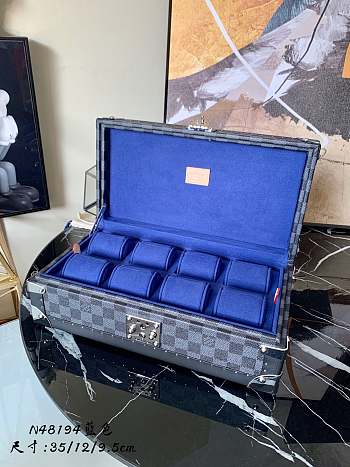 Kitlife Louis Vuitton COTTEVILLE Blue Watch Case Presbyopia - M47641 - 35.0x 9.0x 12.0 cm