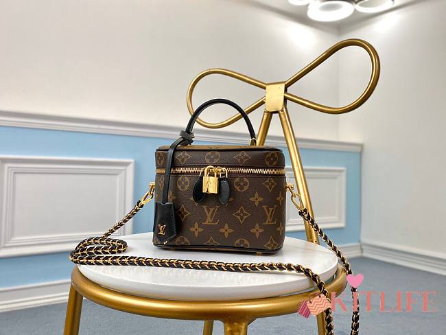 Kitlife Louis Vuitton Vanity PM Dark Brown Monogram Reverse - M45165 - 19x13x11cm - 1