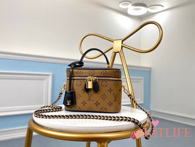 Kitlife Louis Vuitton Vanity PM Light Brown Monogram Reverse - M45165 - 19x13x11cm - 1