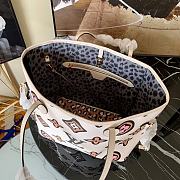 Kitlife Louis Vuitton Neverfull Medium Wild at Heart capsule White - M45818 - 31 x 28 x 14 cm  - 2