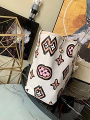 Kitlife Louis Vuitton Neverfull Medium Wild at Heart capsule White - M45818 - 31 x 28 x 14 cm  - 5