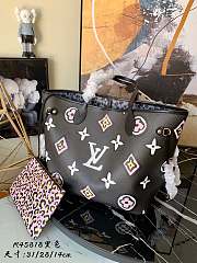 Kitlife Louis Vuitton Neverfull Medium Wild at Heart capsule Black - M45818 - 31 x 28 x 14 cm  - 1