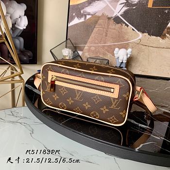 Kitlife Louis Vuitton Small Pochette Cite Shoulder Bag - M40077 - 12.5xW21.5xD6.5cm