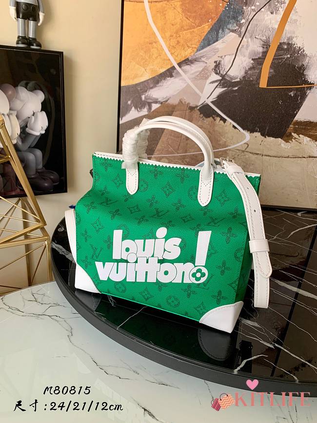 Kitlìe Louis Vuitton Litter Monogram Bag Green - M80815 - 24x21x12cm - 1